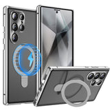 Metal Magnetic Bracket Case‑Film Full‑Cover Case for Samsung