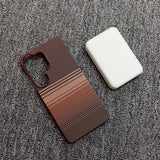 Shockproof Magnetic Half‑Wrap Borderless Carbon Fiber Case for Samsung