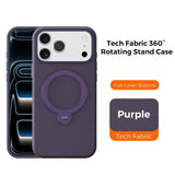 Tech Fabric Magnetic Rotating Stand Case for iphone