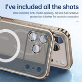 Full‑Coverage Snap Magnetic Alloy Frame Case for iphone
