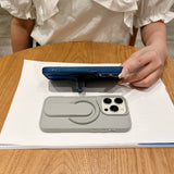 Magnetic Silicone Wrist Strap Kickstand Case for iphone