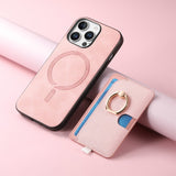 Magnetic Wallet Ring Kickstand Case for iphone