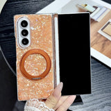 Shell‑Grain Magnetic Rotatable Kickstand Case for Samsung Z Fold