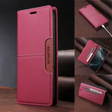 Shockproof Leather Flip Wallet Phone Case for Samsung