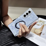 Shell‑Grain Magnetic Rotatable Kickstand Case for Samsung Z Fold