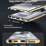 Metal Magnetic Bracket Case‑Film Full‑Cover Case for Samsung
