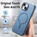 Solid‑Color Magnetic Full Cover Shockproof Case for iphone