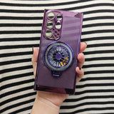 Ultra‑Slim Electroplated Honeycomb Cooling Gyro Stand Case for Samsung