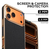 Electroplated Magnetic Leather Case for iphone