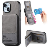 Fabric Texture Leather Wallet Stand Case for iphone