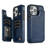 Wallet Layer Magnetic Flip Leather Case for iphone