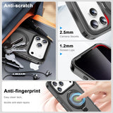 Magnetic Shockproof Matte All‑in‑One Case With stand for iphone