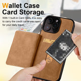 Leather Shockproof Card Holder Kickstand Case for iphone