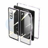 Magnetic Glass Metal‑Latch All‑in‑One Case for Samsung Z Fold