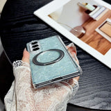Shell‑Grain Magnetic Rotatable Kickstand Case for Samsung Z Fold