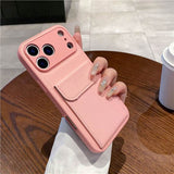 Leather Grain Shockproof Card Holder Kickstand Case for iphone