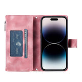 Zipper Wallet Flip Leather Case for iphone