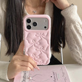 Simple Pink Bowknot Silicone Soft Case for iphone