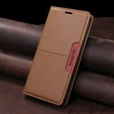 Shockproof Leather Flip Wallet Phone Case for Samsung