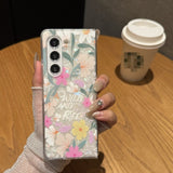 Fashion Painted Flower Case for Samsung Z Fold