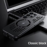 Hollow Back Plating Heat Dissipation Magnetic Case for Samsung