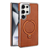 Magnetic Rotating Bracket Luxury Leather Case for Samsung