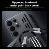 Hollow Back Plating Heat Dissipation Magnetic Case for Samsung