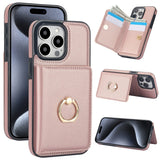 Shockproof Leather Ring Holder Case for iphone