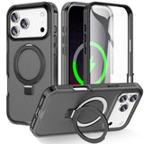 Magnetic Shockproof Matte All‑in‑One Case With stand for iphone