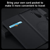 Business Kevlar‑Texture Magnetic Flip Leather Case for Samsung Z Fold