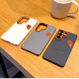 Ventilated Heat Dissipation Magnetic Leather Case for Samsung