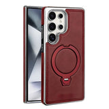 Magnetic Rotating Bracket Luxury Leather Case for Samsung
