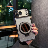 Electroplated Mirror Glitter Kickstand Case for iphone