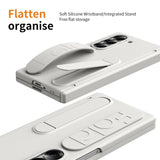 All‑in‑One Shell‑Film Case, Wristband Stand Hinge Pen Slot & Pen for Samsung Z Fold