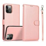 2 in 1 Magnetic Flip Leather Detachable Wallet Case for iphone