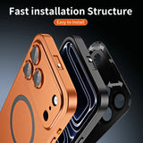 Magnetic Alloy Frame Case with Snap Lock for iphone