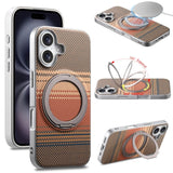 Kevlar‑Textured Magnetic Shockproof Stand Case for iphone