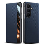 Business Kevlar‑Texture Magnetic Flip Leather Case for Samsung Z Fold