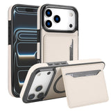 Magnetic Card Holder Stand Leather Case for iphone
