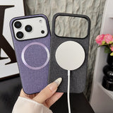 Simple Fabric‑Texture Magnetic Case for iphone