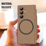 Magnetic Shockproof All‑in‑One Shell‑Film Case with Pen Slot for Samsung Z Fold