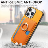Magnetic Wallet Ring Kickstand Case for iphone