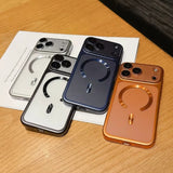Luxury Matte Translucent Magnetic Case for iphone