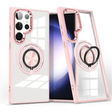 Magnetic Transparent Rotating Stand Case for Samsung
