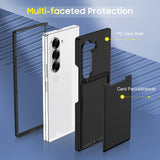 All‑in‑One Shell‑Film Integrated Case for Samsung Z Fold, Full Coverage With Card Holder & Kickstand