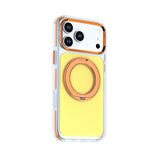 Color Block Matte Magnetic Rotating Stand Case for iphone