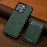 Detachable Magnetic 2-in-1 Leather Card Holder Case for iphone