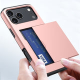 Shockproof Slide Card Holder Case for iphone