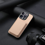 Fiber‑Textured Magnetic Card Holder Case for iphone