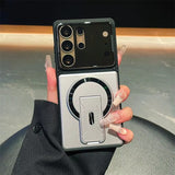 Luxury Invisible Kickstand Magnetic Case for Samsung